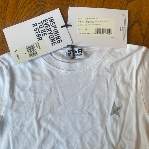 -Golden Goose White Star T Shirt - Picture 5 of 5